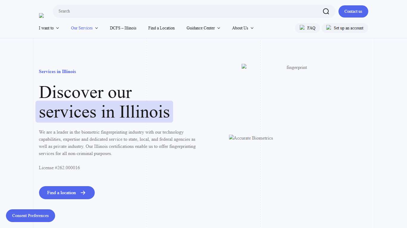 Accurate Biometrics Illinois Fingerprinting